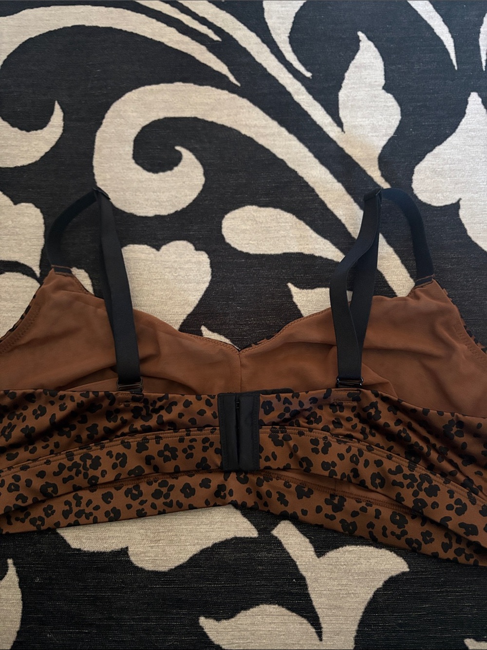 Auden Brown and Black Leopard Print Bralette - Picture 3 of 3